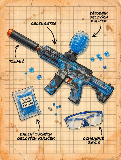 Obsah balení gelshot